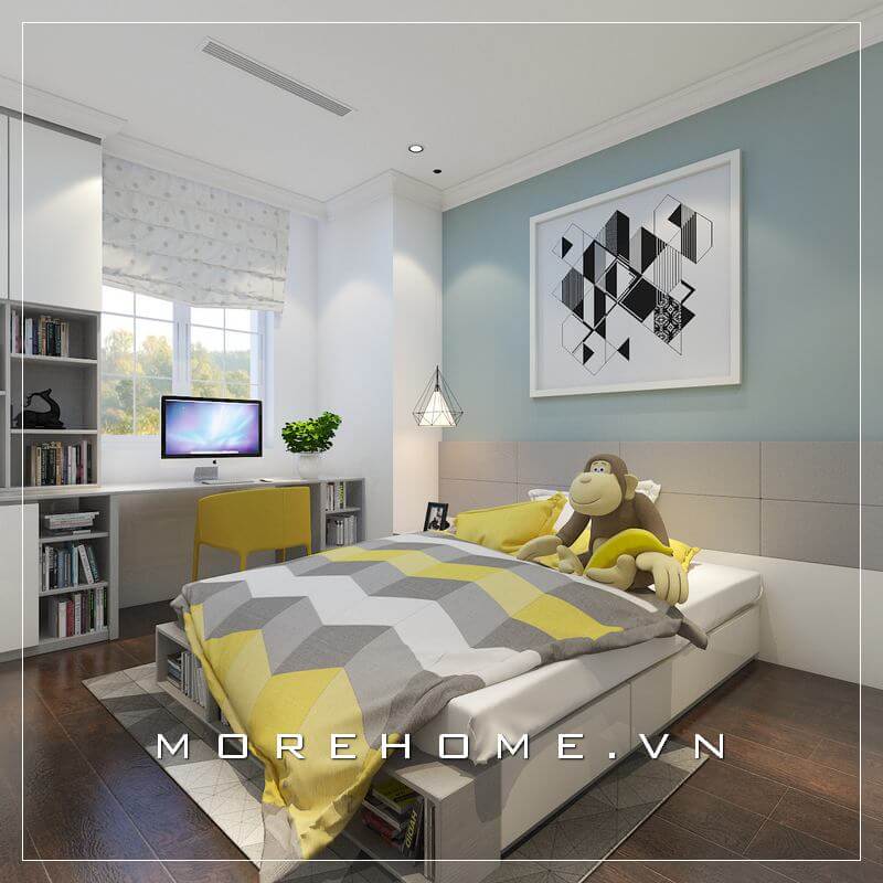 Nội thất phòng ngủ gỗ công nghiệp